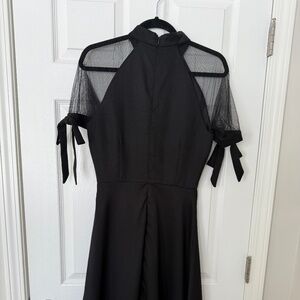Black Satin Formal Dress